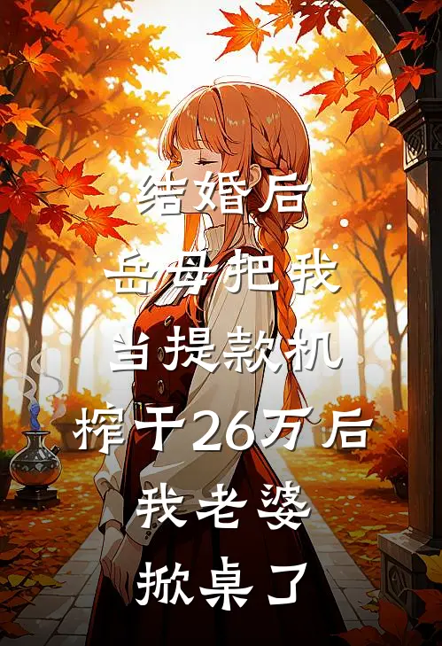 结婚后，岳母把我当提款机，榨干26万后，我老婆掀桌了